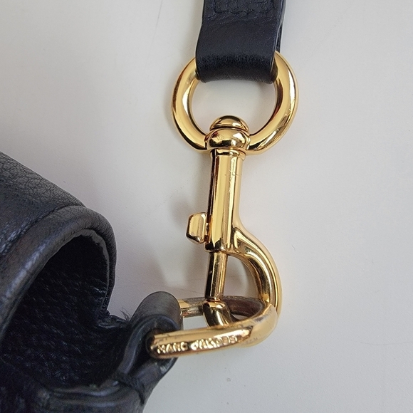 Marc Jacobs Empire City Crossbody  Messenger Bag Black Leather Flap - Picture 14 of 16